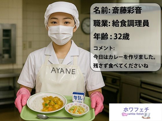 給食調理員  斎藤彩音  写真集【ホワフェチ】